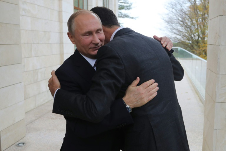 لقاء بين بوتين والاسد في سوتشي قبل قمة روسية-تركية-ايرانية2